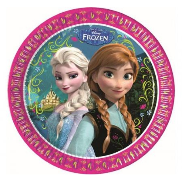 Papierové taniere Frozen - Ľadové kráľovstvo, 23cm, 8ks