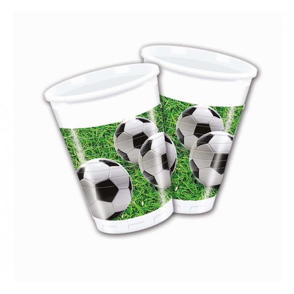 Plastové poháre Futbal, 8ks