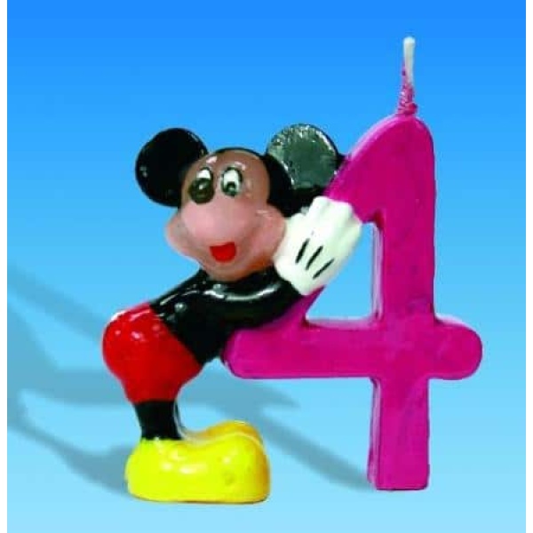 Sviečka číslo 4 Minnie Mouse