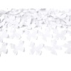 Vystreľovacie konfety biele papierové motýliky, 60cm