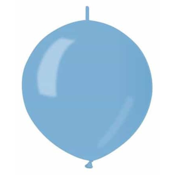 Balón metalický do girlandy bledomodrý, 32cm, 1ks