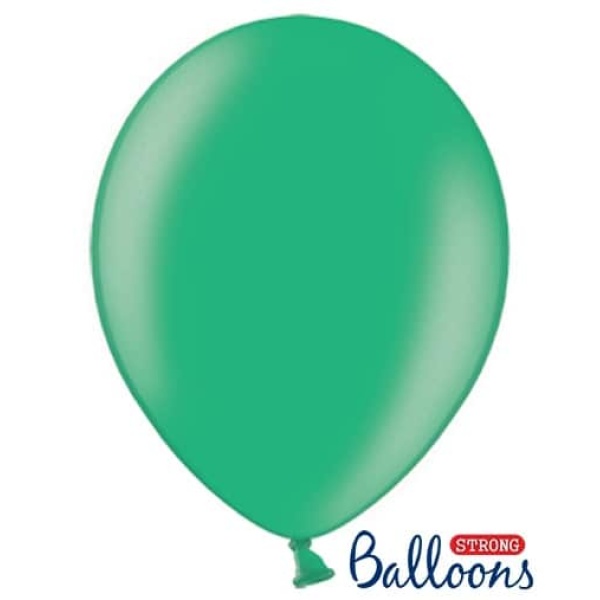 Balón metalický zelený, 30cm, 1ks