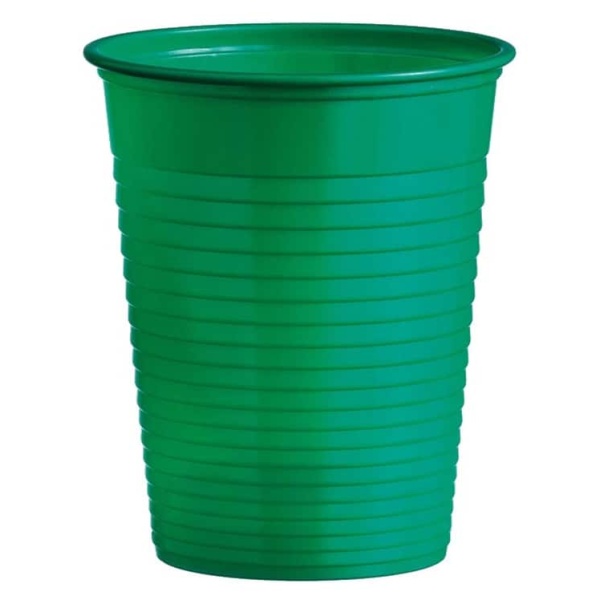 Plastový pohár zelený, 10ks