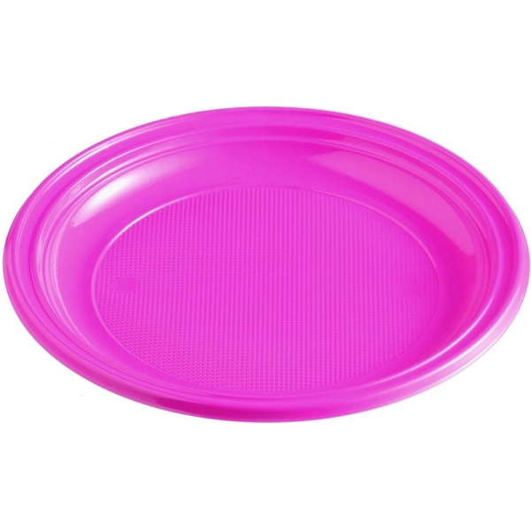 Plastový tanier bledofialový, 22cm, 10ks