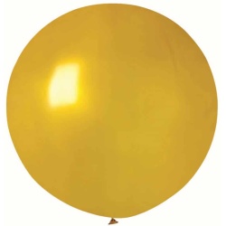 Balón veľký metalický zlatý, 80cm