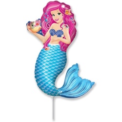 Fóliový balón Mermaid Zoe, 35cm