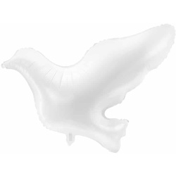Fóliový balón Holubica biela, 77x60cm