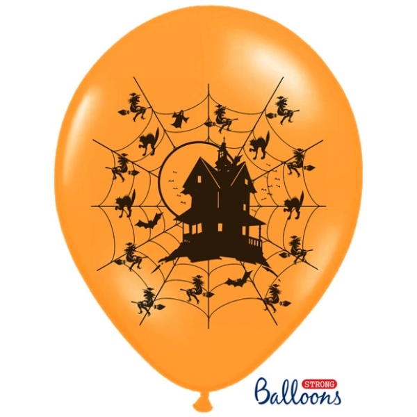 Balón strašidelný dom, Halloween, 30cm, 1ks