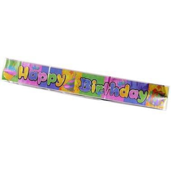 Fóliový nápis Happy Birthday Mafin, 360cm