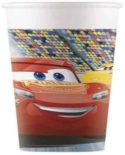 Papierové poháre Cars 3, 200ml, 8ks