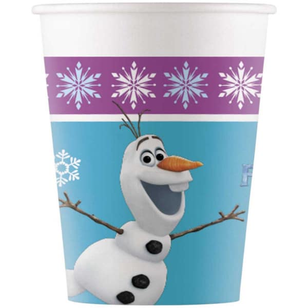 Papierové poháre Frozen - Olaf, 8ks