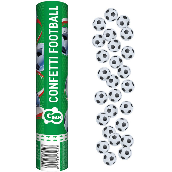 Vystreľovacie konfety futbal, 30cm