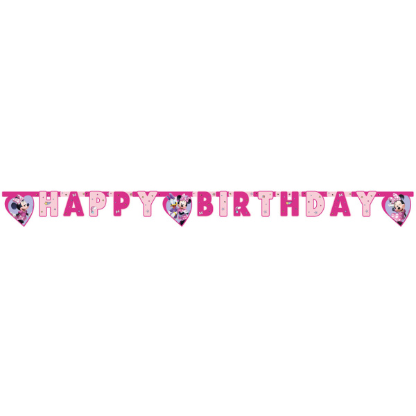 Girlanda nápis Happy Birthday Minnie Junior, 200cm - Image 2