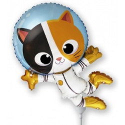 Fóliový balón Astronaut mačka, 35cm
