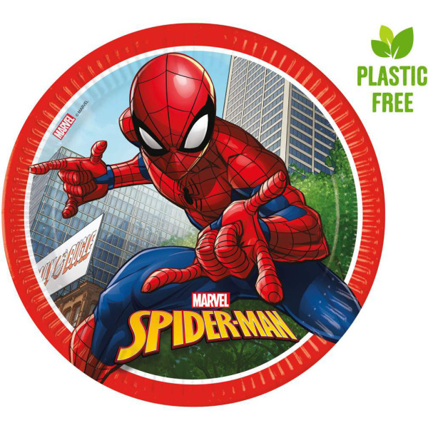 Papierové taniere Spiderman Crime Fighter, EKO, 23cm, 8ks - Image 2