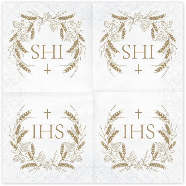 Servítky IHS, 33x33cm, 12ks - Image 2